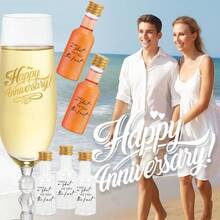 Juego de 36/5/1/120/500 botellas de vino de plástico mini en varios tamaños a elegir, botellas transparentes con tapa de rosca y embudo para un llenado fácil y prevención de fugas, utilizadas para jugo/licores/whisky y para bodas, picnics, viajes y todo tipo de fiestas, útiles escolares - Multicolor - Ver 9