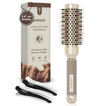 AIMIKE Round Brush For Blow Out, Medium Round Hair Brush Nano Thermal Ceramic &Amp; Ionic Tech, For Blow Drying &Amp; Styling, Curling And Shine - 29 Inch Barrel W_Boar Bristles - ColorB - View 1