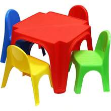 Starplast Colourful Childrens Plastic Table And 4 Chairs Set - Table & Chair Set - View 4