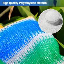 1pc Red de Camping a Rayas Coloridas para Toldo,Tela colorida con ojales, resistente al sol y duradera, ideal para cubrir invernaderos y cobertizos,Polietileno de alta densidad,Malla para Jardín,Malla de Sombra,Agricultores - Verde 3*4 - Ver 3