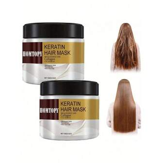 保湿角蛋白发膜，蕴含玛卡精华和胶原蛋白，富含摩洛哥坚果油、椰子油和水解角蛋白，令秀发丝滑柔顺，增强活力和光泽，适合普通发质和各种发型，款式随机发货