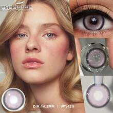 Eyeshare 10片装彩色隐形眼镜，日抛型，蓝色、灰色、绿色、紫色等多种颜色可选，适用于各种眼部颜色。 - 日拋 - 查看 10