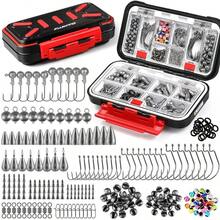 264pcs Fishing Accessories Kit, Organized Tackle Box With Tackle Included, Fishing Weights Sinkers, Jig Hooks, Sw... - Bộ phụ kiện câu cá 264 món - Xem 6
