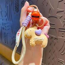 1个多色创意原创卡通马年钥匙扣，心形小马手机包挂件，汽车钥匙链，学生礼物饰品，适合朋友、情侣、日常使用