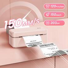 Marklife X4 Bluetooth Wireless Thermal Label Printer, Suitable For Logistics, Postal, Maritime And Air Transport, Personal Design, Clothing Labels, Food Labels, Etc. Compatible With Android, Apple And Windows Systems, Comes With 100 Sheets. Valentine's Day Gift - EU C Type Plug(220-240V) - View 3