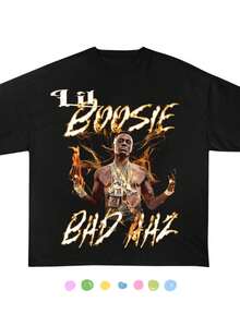 Lil Boosie Bad Azz Shirt Bootleg Vintage 90's Rap T Shirt Lil Boosie Unisex Fit - màu đen - Xem 1