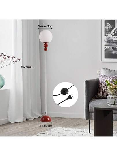 Alpinaluz "LOKE" E27 Vloer Lamp Multi Ball Opaque Wit Sphere view 9