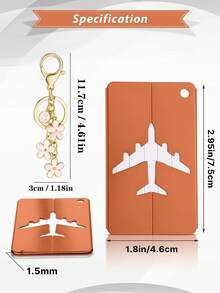 Conjunto de 2 etiquetas de bagagem com chaveiros de flores e 26 letras do alfabeto para facilitar a identificação da sua mala. Permitem adicionar um cartão de nome. Multifuncionais, essas etiquetas podem ser coladas em malas, mochilas, bolsas esportivas, bolsas de câmera, bolsas de mão, etc. Adicionam estilo e resolvem problemas de identificação durante a viagem. Práticos para encontrar rapidamente itens essenciais de viagem. Ideais para mochilas, bolsas, malas, etc.