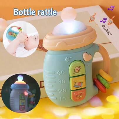 1 Núm Vú Giả Cho Bé Lục Lạc Đồ Chơi Giáo Dục Có Ánh Sáng, Âm Nhạc Và Âm Thanh Để Làm Dịu Và Làm Dịu Trẻ Sơ Sinh, trẻ Sơ Sinh Và Trẻ Mới Biết Đi