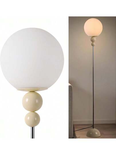 Alpinaluz "LOKE" E27 Vloer Lamp Multi Ball Opaque Wit Sphere view 3