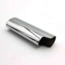 Metal Lighter Cover Pouch Holder Mirror Surface Silver Plain Color Full Size Classic Lighter Type J6, Idea (Silver) - Màu tím - Xem 1