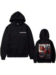 Hot Salee Eminems Hip Hop Pop Music 2025 Hoodies Men's Fleece Cotton Puls Men Women's Fashion Vintage Oversized Sweatshirts Hoodies For Men Black Hoodie For Women Men's Hoodie - 黑色 - 查看 4