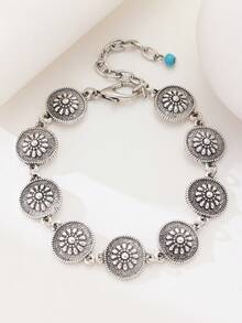 1pc Men's Minimalist Western Cowboy Style European And American Cross-Border Punk Bracelet - Bracelet - View 9