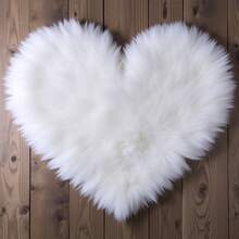 新生儿摄影垫，白色心形垫，婴儿摄影背景道具 - 白色 - 查看 8