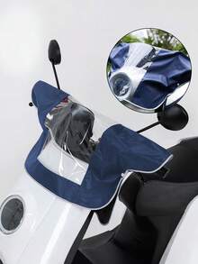 通用防水防尘电动自行车和摩托车车把罩 - 防水、防紫外线、透明窗口、易于安装、全天候防护，适用于电动自行车、轻便摩托车、踏板车、车把保护罩、仪表盘罩，采用耐用透气材料制成 - 彩色 - 查看 11