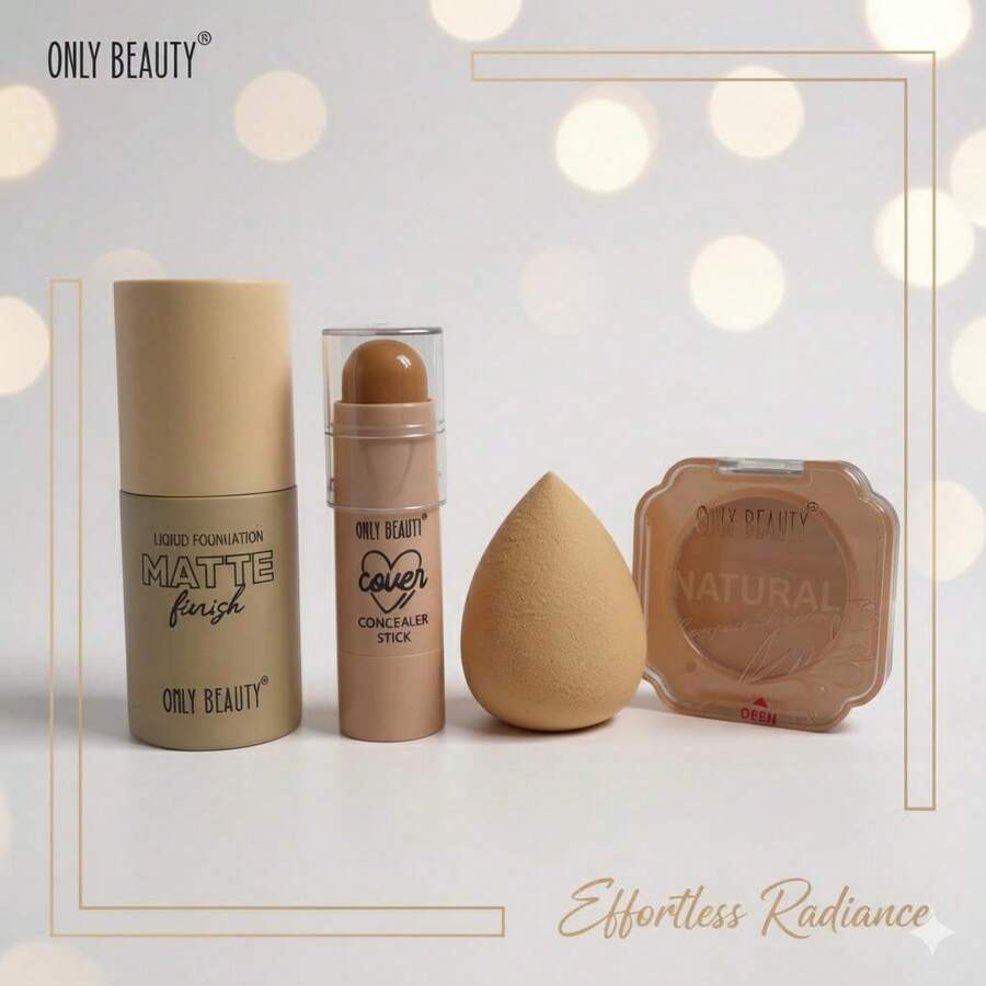 ONLY BEAUTY KIT 4 PIEZAS PARA UN ROSTRO SUAVE Y PERFECTO - TONO 1 - Ver 1