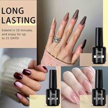 FTMY 3-Piece/1-Piece 15ml Nail Polish Set Glossy, Matte Top Coat, Base Coat For Women, High Gloss, Low Odor, Long-Lasting, Perfect For Home Use - Trong suốt 3 - Xem 3