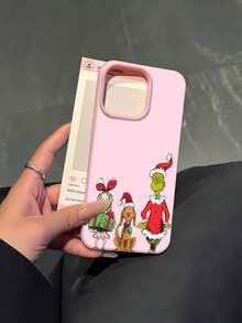 Christmas Friends Phone Case Compatible with Samsung phone cases  17  16 Pro Max  15 Pro Max  13 and  12 Made of TPU material providing shock and drop protection A delightful gift for family friends loved ones boyfriends girlfriends and for Christmas - Rosa - Ver 1