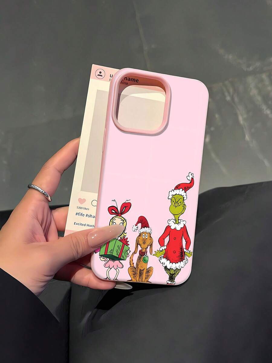 Christmas Friends Phone Case Compatible with Samsung phone cases 17 16 Pro Max 15 Pro Max 13 and 12 Made of TPU material providing shock and drop protection A delightful gift for family friends loved ones boyfriends girlfriends and for Christmas - Rosa - Ver 1