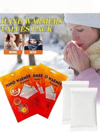 25Pcs Disposable Hand Warmers/Foot Warmers/Toe Warmers, Instant Heat Pads, Heat Packs Self-Adhesive Universal Body Warm Sticks, Long Lasting Thermal Patches To Keep Hands And Feet Warm, 18 Hours Effective Heating, Air-Activated, Odorless, Natural Ingredients