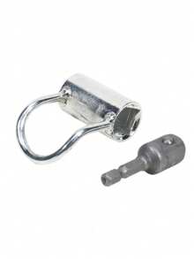 1Set Angles Valves Tool Alloy Steel Manual Electric Drill Compatible Delicate Wrench For Narrow Plumbing Work Small Space Plumbing Tool, Valve Wrench, Precision Tool, Sturdy Wrench, Plumbing Accessory, Household Valve Maintenance Tools