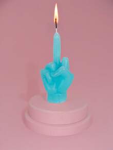 1pc Rude Gesture Scented Candle, Creative Funny Scented Candle, Home Decor Scented Candle Gift For New Year, Christmas, Party, Birthday, Wedding - Multicolor - View 10