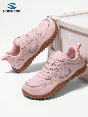 HOBIBEAR Women's Casual Sports Shoes, Wide Fit Comfortable Athletic Sneakers, Suitable For Wide Feet, Soft Sole Breathable Casual Walking Shoes