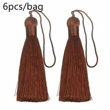 6入組長款涤纶流苏修剪，多彩色，簡單時尚復古風格，適宜製作髮飾和服飾裝飾 - 流蘇 - 查看 19