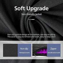 XZGB Gel Seat Cushion For Long Sitting Extra Thick Gel Cushion For Wheelchair Soft Chair Pads Cushion For Office Home Chairs Car Seats Long Trips - Back Sciatica Hip Tailbone Pain Relief Cushion Violet - Violet - View 4