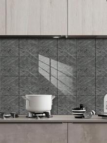 OUTANA Self-Adhesive Waterproof Marble Pattern Wall Sticker, Made Of PVC With Aluminum Foil Backing, Easy To Apply, Suitable For Living Room, Bedroom, Kitchen, Bathroom, Entryway And Office Walls, Provides Wall Coverage And Insulation, Simple Installation And Removal, Complements Textured Interior Decor.