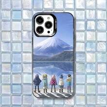 Funda de Teléfono Anime Y-Yuru C-Camp para iPhone17,16,15,14,13,12,11 Plus,Pro Max Cubierta Blanca Mate a Prueba de Golpes - z6 - Ver 10