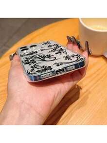 Floral Pattern Phone Case, Shockproof Protective Cell Phone Case, Full Protective Shockproof Cover For - 彩色 - 查看 4