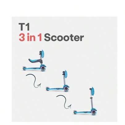 T1 3-In-1 Toddler Kids Scooter For Boys &Amp; Girls