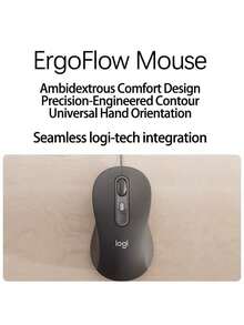 Logitech MK620 Business Keyboard And Mouse Combo: Multimedia Shortcut Keys, Patented Noise Reduction Structure, Silent Micro-Switch Technology, Durable Nylon Braided Cable, Fingerprint-Resistant Coating, Enhances Business Efficiency. Black. - Black - View 2