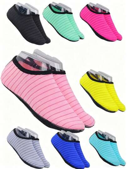 透气速干水鞋 - 赤足沙滩袜，防滑鞋底，适合钓鱼、冲浪、游泳和徒步旅行；轻便速干水上袜，防滑、灵活、透气网眼鞋面，多种颜色可选；男女通用水袜，适合沙滩玩耍、瑜伽、泳池、划船、桨板运动、水上运动和户外活动；无缝、亲肤、可机洗 - 水上运动爱好者的理想礼物