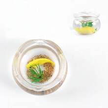 1个迷你娃娃屋鱼缸，1:12比例微型树脂配件，玻璃金鱼缸，家居模型，适合花园场景装饰，桌面摆件，微型景观场景惊喜礼物。 - 彩色 - 查看 13