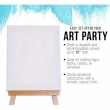 XZGB US Art Supply 10.5" Small Wooden Tabletop Easel For Painting And Display Stand - A-Frame Table Top Easel Canvas Holder - 譚 - 查看 4