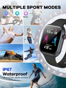 Smart Watch ,Multiple Built-In Watch Faces, Curved Surface Full Fit Touch Screen,Supports Multiple Languages,Compatible With Iphone/Android/Make/Receive Calls,With Call Functionality, Message Notification, Heart Rate, Sleep Tracking, Pedometer, Sport Modes, Considerate Gift For Men, Women, Friends, Birthdays - Multicolor - View 3