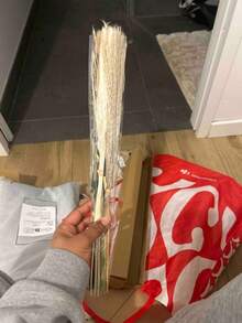 40 Pieces Bohemian Reed, Eucalyptus Whisk Rabbit Tail Grass, Simulated Plant Reed Dried Flower Bouquet, Home Decoration, Bedroom Decoration, Party Decoration, Birthday Candlelight Dinner.