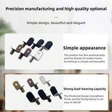 20pcs Metal Shelf Brackets Set - Metal Shelf Brackets, Perforated Shelf Pins, Home Improvement Hardware, Shelf Clips And Wood Shelf Pins