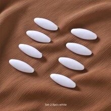 8pcs Scarf Safety Pins And Clips Glossy Hijab Plastic Cover Hijab Pin Pack For Women - D - View 15