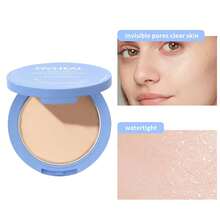 O'CHEAL 1 Box 10g Matte Velvet Soft Focus Blurring Powder Compact, Micro-Pearl Shine Control Long-Lasting Waterproof Sweatproof Natural Finish Loose Powder Foundation, Suitable For Daily Wear, Work, Party, Christmas, Stage Makeup - 彩色 - 查看 6