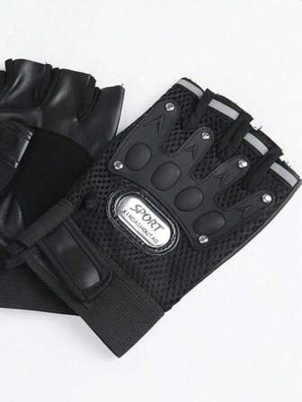 1 Pair Lightweight Breathable Fingerless Fitness Gloves, Suitable For Men And Women Gym Workout, Dumbbell Exercise, Weightlifting And Deadlift, Mesh Ventilated Sports Gloves For All Seasons