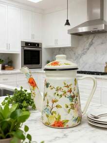 1pc Enamel Manual Drip Coffee Pot 1.2L, Multi-Color Household Hand Drip Coffee Pot, Suitable For All Stoves, Heatproof Enamel Kettle, Enamel Teapot, Enamel Water Pot, Enamel Oil Pot, Small Integrated Pot, Cold Water Pot, Boiling Water Pot - 1.2L Hand Pour Kettle - View 17