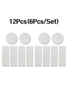 1/2套（6片/套）运动鞋侧边修补贴片，内衬破洞修补片，后跟磨损保护贴，适用于男女运动鞋、休闲鞋，男女鞋类配件