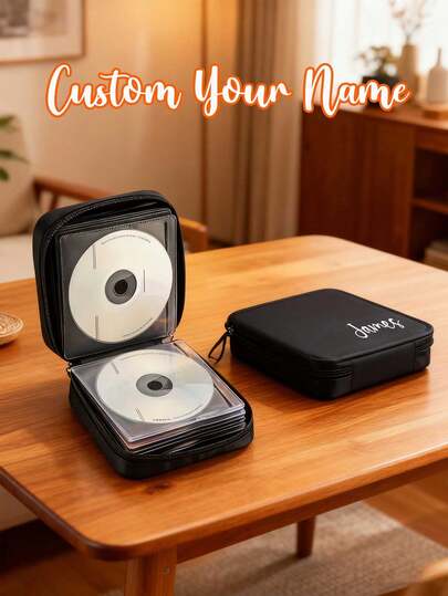1pc 40pcs CD/DVD Case Holder: Personalized Customization Portable Wallet Disc Storage Binder For Car, Home & Travel - Keep Your Discs Organized