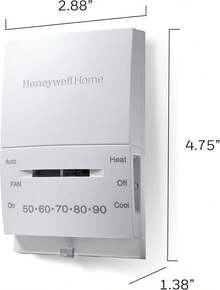 Honeywell Home CT51N1007 Termostato manual estándar de calor y frío no programable - 1 - Ver 3