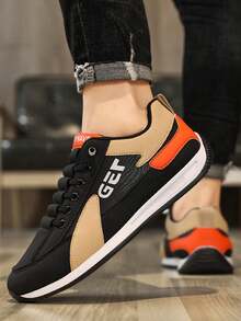 Men Sneakers - 黑橘 - 查看 6