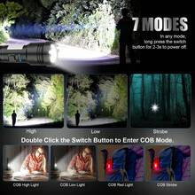 2pcs Rechargeable Flashlight With Long Beam And Belt Clip Small Flashlight With 5 Modes Zoomable Adjustable Brightness High Lumens Powerful Handheld Flashlight For Outdoor Emergency Camping - T035 2pcs - View 3