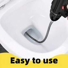 2 Units 39.37-Inch Pipe Unclogger - Multi-Functional Sink And Toilet Unclogger, Professional Product For Removing Hair And Waste, Bathroom And Kitchen Drain Cleaner, Pipe Snake Auxiliary Tool - Easy To Use, Durable, And Space-Saving Design - 2pcs 39.37in - View 4